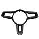 Carbon Fiber Steering Wheel Cover Trim Fit for Porsche 911 992 2020-2023 Taycan