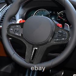 Carbon Fiber Steering Wheel Cover Trim For BMW ID6 F90 M5 G30 6GT G32 5/7 Series