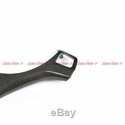 Carbon Fiber Steering Wheel Cover Trim for 08-13 BMW E90 E92 E93 M3 E82 1M 2011