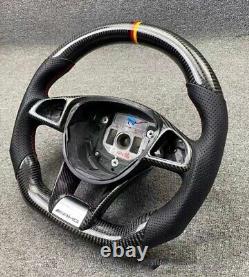 Carbon Fiber Steering Wheel+Cover for Mercedes-Benz AMG W205 W204 C63 C43 2010+