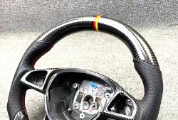 Carbon Fiber Steering Wheel+Cover for Mercedes-Benz AMG W205 W204 C63 C43 2010+