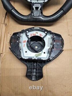 Carbon Fiber Steering Wheel For 2010-2014 Nissan 370Z With CENTER Cover
