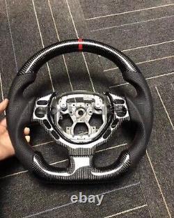 Carbon Fiber Steering Wheel Perforated Leather +cover Fit 09-17 Nissan GTR R35