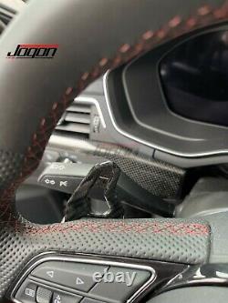 Carbon Fiber Steering Wheel Shift Paddle Cover For AUDI A3 8Y S3 RS3 2020 2021