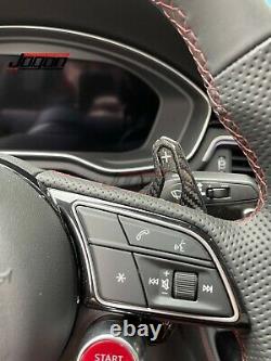 Carbon Fiber Steering Wheel Shift Paddle Cover For AUDI A3 8Y S3 RS3 2020 2021