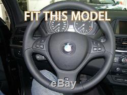 Carbon Fiber Steering Wheel Trim Cover For BMW E70 X5 M Sport 2007-2012 b334Y