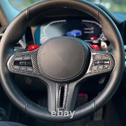 Carbon Fiber Steering Wheel Trim for BMW F97 F98 F95 F96 X3M X4M X5M X6M 20-23