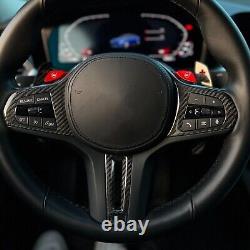 Carbon Fiber Steering Wheel Trim for BMW F97 F98 F95 F96 X3M X4M X5M X6M 20-23