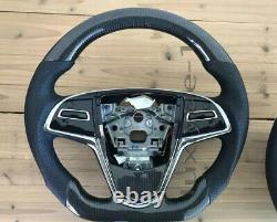 Carbon Fiber Steering Wheel for Cadillac CTSL CTS ATS ATSL No support paddle
