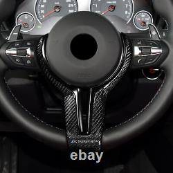 Carbon Fiber Steering Wheel parts Fit For BMW M2 M3 M4 M5 F87 F80 F82 Trim Cover
