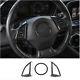 Carbon Fiber Style Interior Steering wheel cover trim for Chevrolet Camaro 16-17