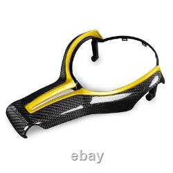 Carbon Fiber +Yellow Replace Steering Wheel Cover for BMW M2 M3 M4 M5 M6 X5M X6M