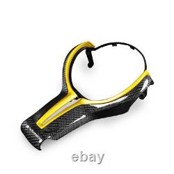 Carbon Fiber +Yellow Replace Steering Wheel Cover for BMW M2 M3 M4 M5 M6 X5M X6M