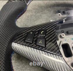 Carbon Fiber steering wheel Skeleton+Cover for BMWE60 E61 E63 E64 04-08No paddle