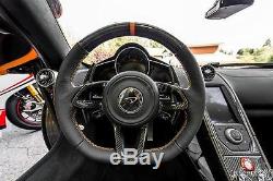 Carbon Interior Kit Trim Fit For 2011-2014 McLaren MP4 12-C Steering Wheel Cover