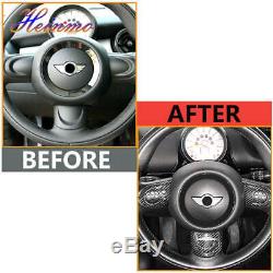Carbon JCW Interior Steering Wheel Cover For MINI COOPER R55 R56 R57 R59 R60 R61