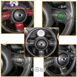 Carbon JCW Steering Wheel Cover Set For MINI COOPER R55 R56 R57 R58 R59 R60 R61