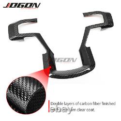 Carbon Steering Wheel Bezel Cover Trim For Ford F150 F250 F-350 F-450 Super Duty