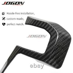 Carbon Steering Wheel Bezel Cover Trim For Ford F150 F250 F-350 F-450 Super Duty