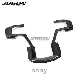 Carbon Steering Wheel Bezel Cover Trim For Ford F150 F250 F-350 F-450 Super Duty