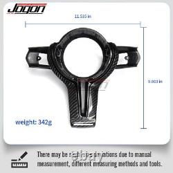 Carbon Steering Wheel Cover Trim For BMW X5 X6 F15 F16 X5M X6M F85 F86 2015-2019