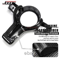 Carbon Steering Wheel Cover Trim For BMW X5 X6 F15 F16 X5M X6M F85 F86 2015-2019