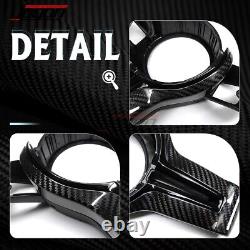 Carbon Steering Wheel Cover Trim For BMW X5 X6 F15 F16 X5M X6M F85 F86 2015-2019