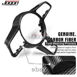 Carbon Steering Wheel Cover Trim For Porsche 718 Cayman GTS GT4 Boxster 2015-23