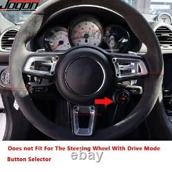Carbon Steering Wheel Cover Trim For Porsche 718 Cayman GTS GT4 Boxster 2015-23
