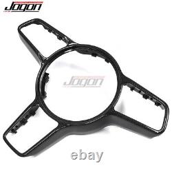 Carbon Steering Wheel Cover Trim For Porsche 718 Cayman GTS GT4 Boxster 2015-23
