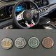 Carbon Steering Wheel Emblem Badge made for Mercedes-Benz 57mm 1 pc
