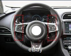 Carbon Steering Wheel Shift Lever Paddle Cover For Jaguar F-Type F-Pace XF XJ XE