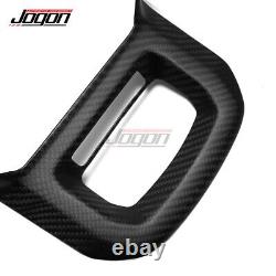 Carbon Steering Wheel Surrouding Covers For Ford F-150 Lariat Raptor R 2021-2024
