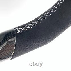 Carbon Steering Wheel with Speaker Cover Fit For VW MK6 Golf 6 R GTI Jetta 08-14
