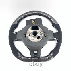 Carbon Steering Wheel with Speaker Cover Fit For VW MK6 Golf 6 R GTI Jetta 08-14