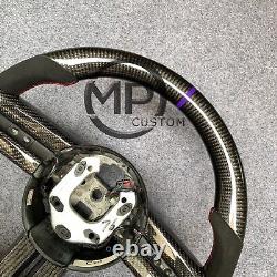 Carbon fiber Steering Wheel Black Alcantara Fit For Mustang V6 V8 GT 2005-2009