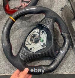 Carbon fiber Steering wheel+Cover For BMW 3 Series E90 E91 E92/1 Series E81 E82