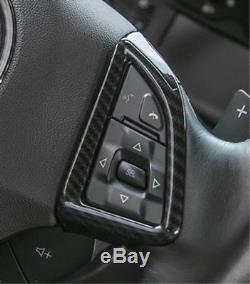 Carbon fiber style Steering wheel cover trim For Chevrolet Camaro 2017 2018