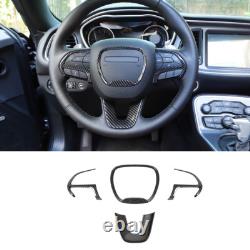 Center Console Interior Accessories Decor for Dodge Challenger 15+ Carbon Fiber