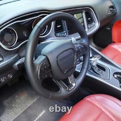 Center Console Interior Accessories Decor for Dodge Challenger 15+ Carbon Fiber