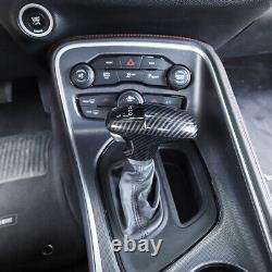 Center Console Interior Accessories Decor for Dodge Challenger 15+ Carbon Fiber