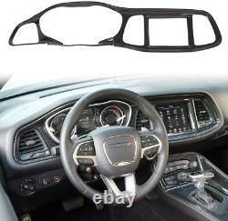 Center Console Interior Accessories Decor for Dodge Challenger 15+ Carbon Fiber