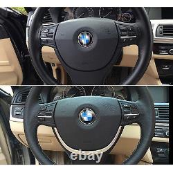 Chrome Silver Steering Wheel Cover Trim For 2010-2015 BMW F10 F11 520i 528i 535i