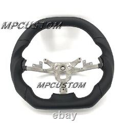 Corvette C6 Black leather Customized Steering Wheel for 2006-2013 C6 ZR1 Z06