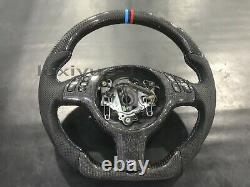 Cover+New Carbon Fiber Steering Wheel for BMW E46 M3 01-06(No paddle holes)