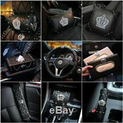 Crown Series Inerior Accessories For Woman Leather Car Steering Wheel Cover Part