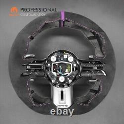 Custom Alcantara Car Steering Wheel Cover for Mercedes-Benz AMG GT E53 E63