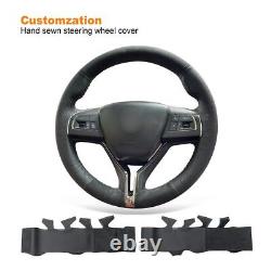 Custom Alcantara Real Leather Steering Wheel Cover for Maserati Levante Ghibli