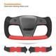 Custom Alcantara Steering Wheel Cover for Tesla Model S Yoke Model X 2021-2023
