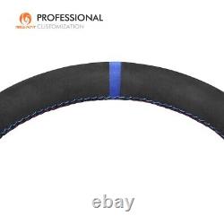 Custom Black Alcantara Steering Wheel Cover for BMW 3 Series F30 F34 F22 F23 F32
